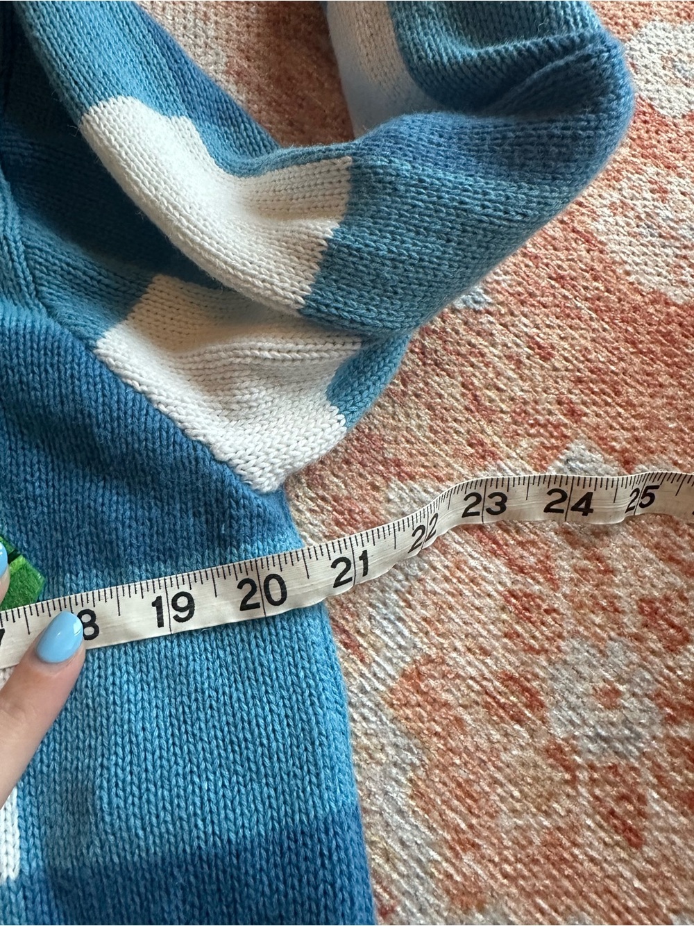 Vintage Talbots gingham palm tree beaded coastal grandma preppy cardigan size L - Picture 5 of 5